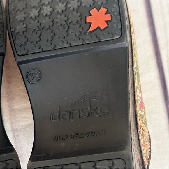 Dansko XP Professional Clogs Floral Multicolor Shoes Women's EU 39 Comfort Nurse - Picture 10 of 12